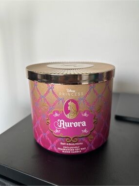 Bath and Body Works Aurora Disney 3 wick candle